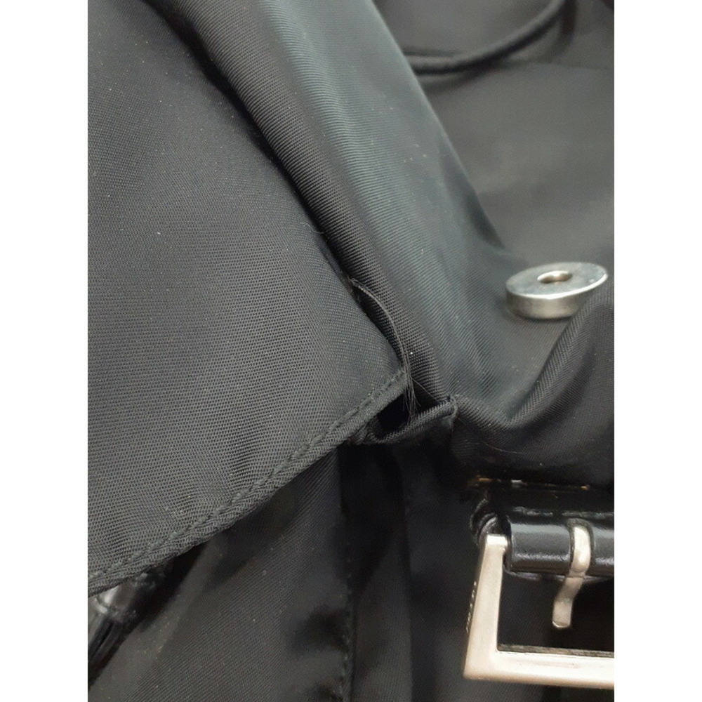 PRADA Two Pocket Tessuto Backpack Rucksack Daybag Black - Picture 7 of 9